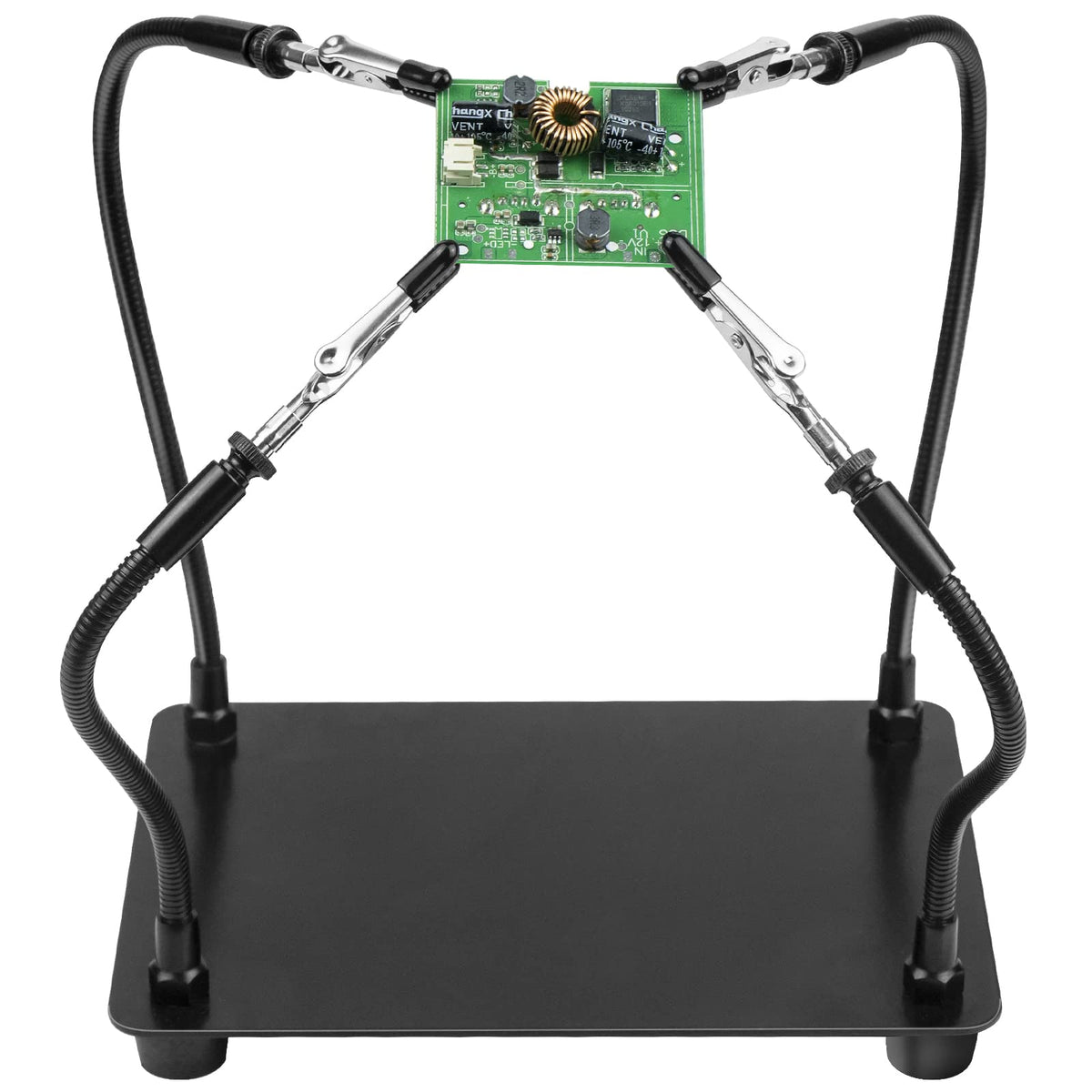 tonhui Helping Hands Soldering Station, Third Hand Soldering Tool 4 Flexible Arms Helping Hands for Electronic Repair Soldering Jewelry Crafts