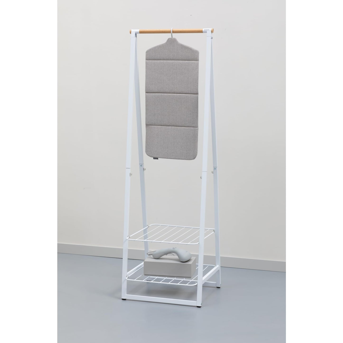 Brabantia - Foldable Steam Board - for High Pressure Clothes Steaming - Solid Heat Resistant Surface - Versatile Hanging Hook - Easier Steaming with