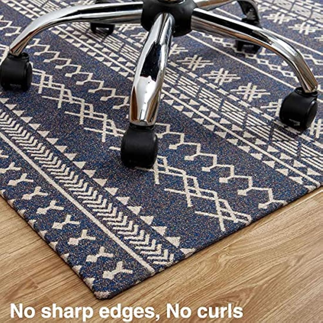 Luxury Office Chair Mat for Carpeted Floor, Desk Chair Mat hardwood floors, 136x100cm Chair Mat Protector Carpet for Home Office, protects wooden floors, anti-skidding, Morocco