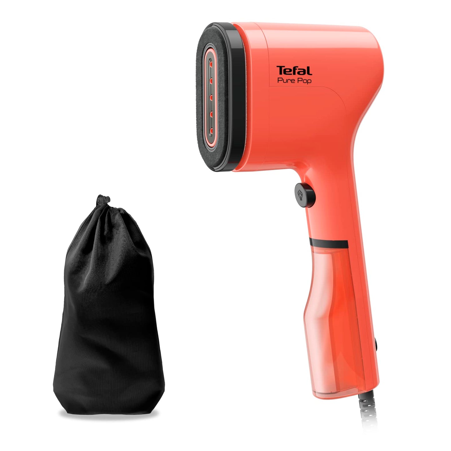 Tefal Pure Pop Slim Handheld Clothes Steamer, No Ironing Board Needed, Ready to Use in 15 Seconds, 70ml Detachable Water Tank, Travel Iron, Garment