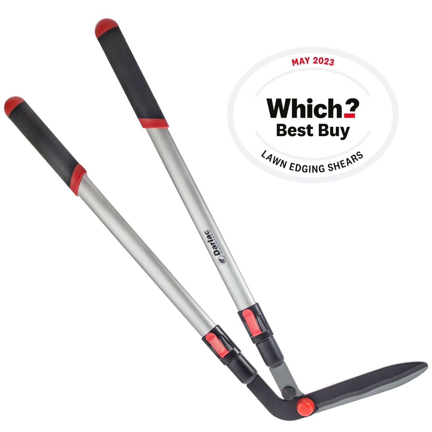 Darlac Telescopic Edging Shear ? Garden Lawn Edging Shears with Extendable Handles & Razor-Sharp Blade ? Adjustable to Any Gardener's Height ?