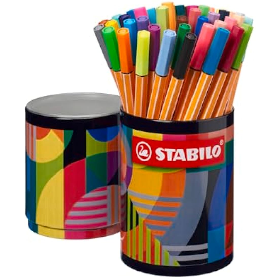 STABILO point 88 - Fineliner - ARTY - Tin of 45 - Assorted Colours