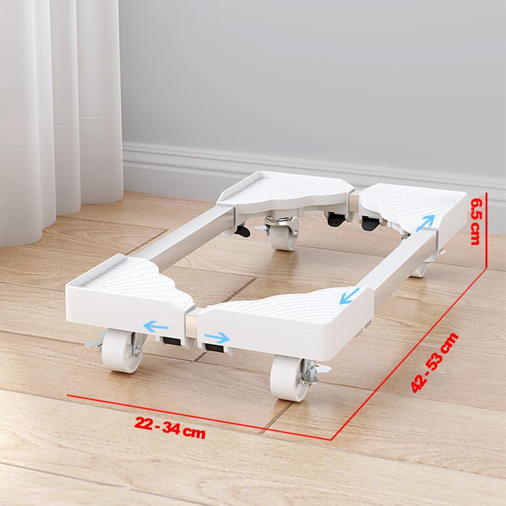 Niciksty Adjustable Mobile CPU Stand, White