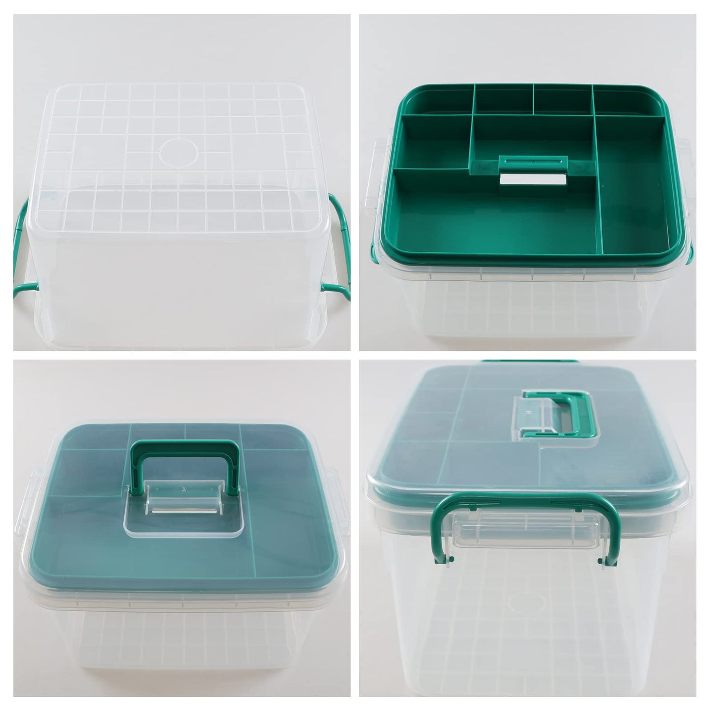 Mayish Family Medicine Storage Box, Household Plastic First Aid Box, Clear