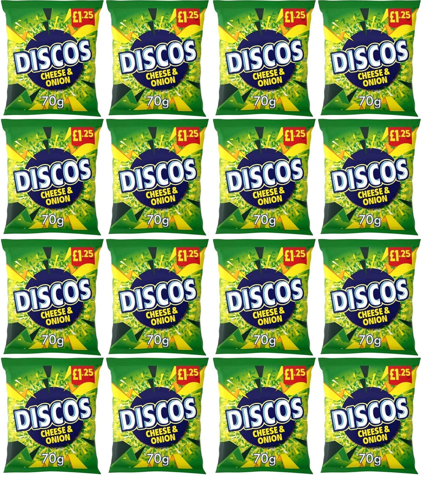16 x Kp Discos Cheese & Onion - 70GM