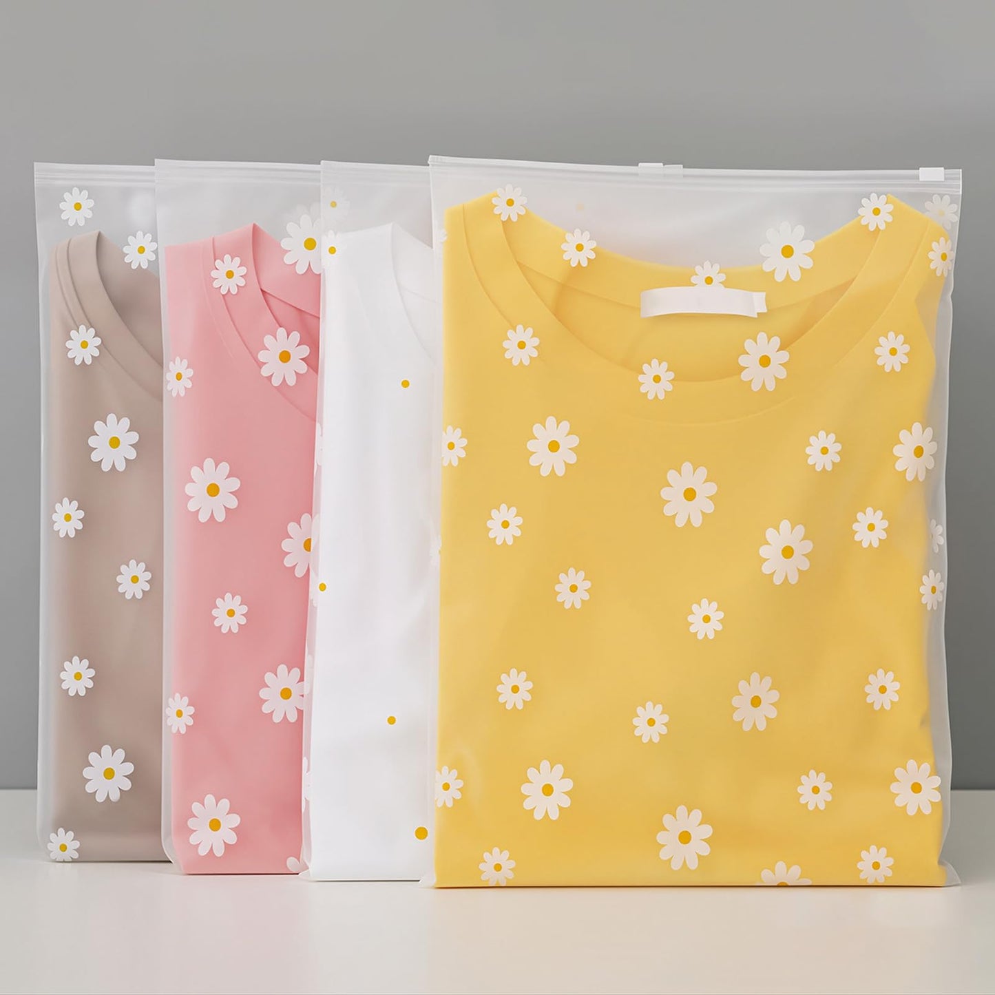 HIGA-JKL Reusable Ziplock Bags, 40x50cm Clear Waterproof Storage（20Pcs）