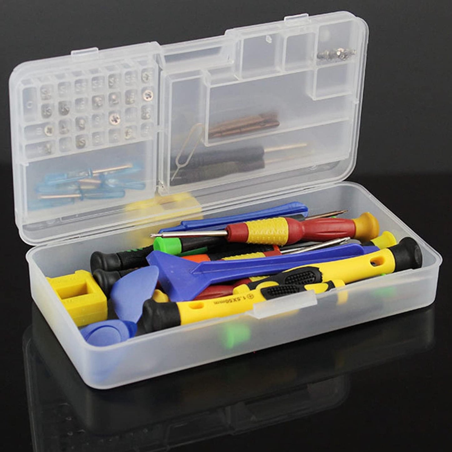 Kukyller 2PCS Phone Repair Module Organizer Case Phone Repair Storage Box Precision Component Storage Case Precision Compartment Collector Case Box