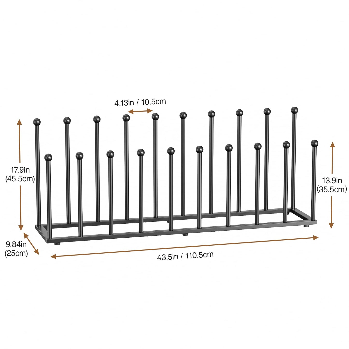 pickpiff Free Standing Shoe Rack - Black Metal Shoe Storage, Shoe Racks Storage for Dorm Room, Closet, Entryway, Bedroom, Patio Outdoor, Hallway