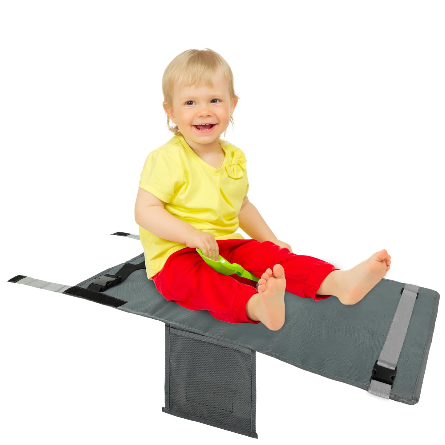 DINGBLUE Toddler Airplane Bed - Toddler Airplane Seat Extender Aeroplane Bed for Children Portable Foot Hammock for Kids Baby Plane Travel Essentials