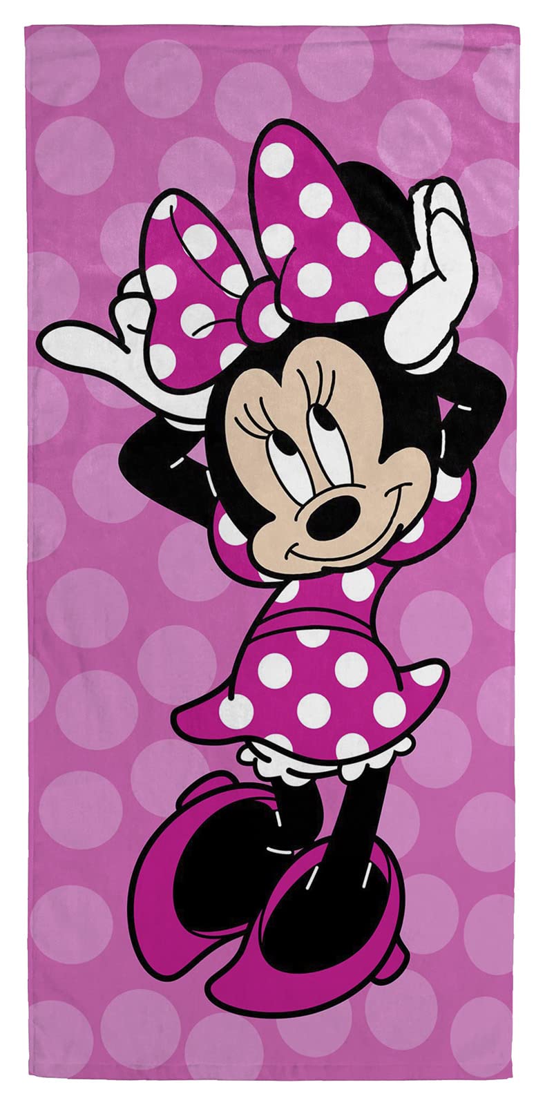 Jay Franco Disney Minnie Mouse Cheery 71cm x 147cm Beach Towel