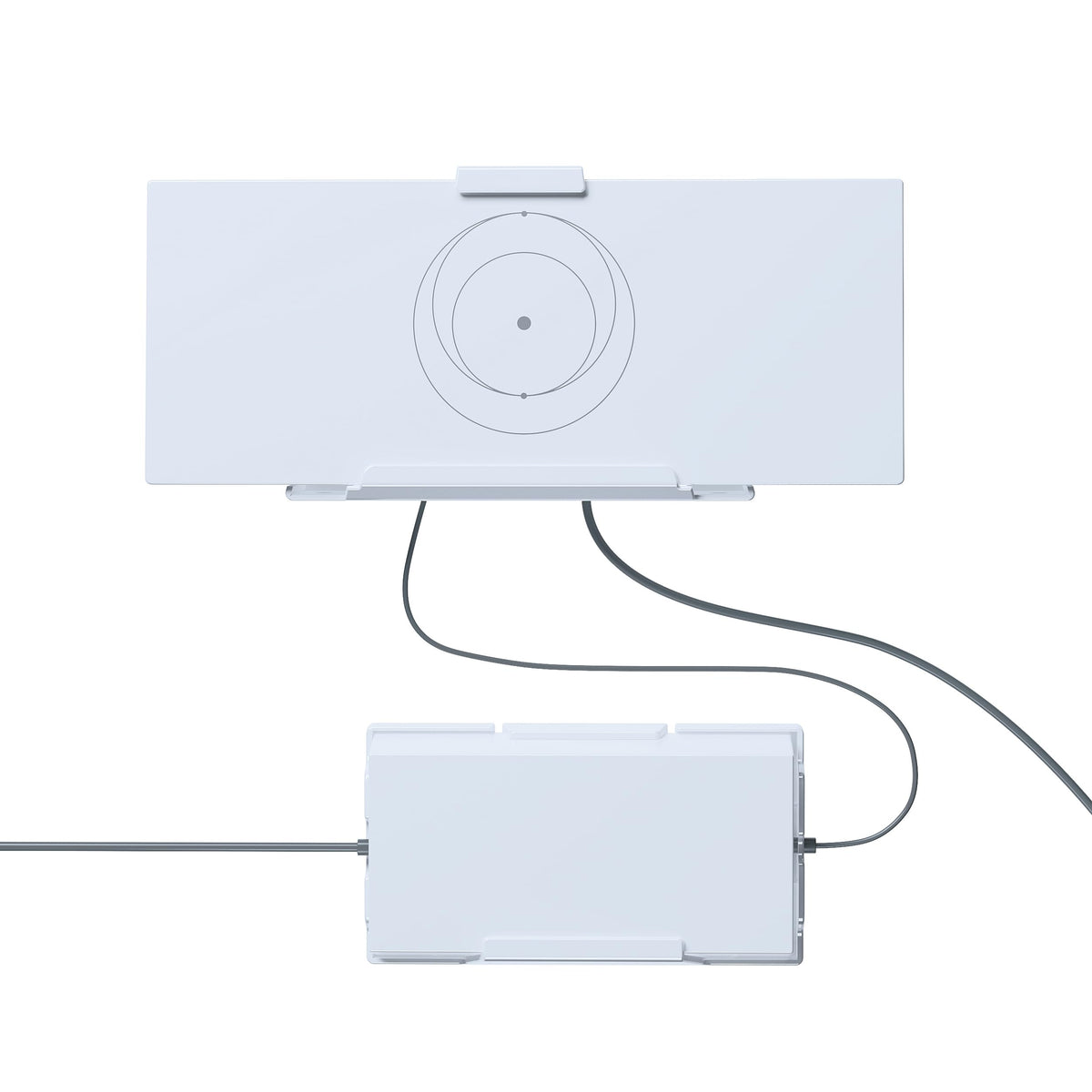 NovaKits Wall Mount Set for Starlink Gen 3 Router & Power, ABS Material, Self-tapping Screws, Cable Retention, White