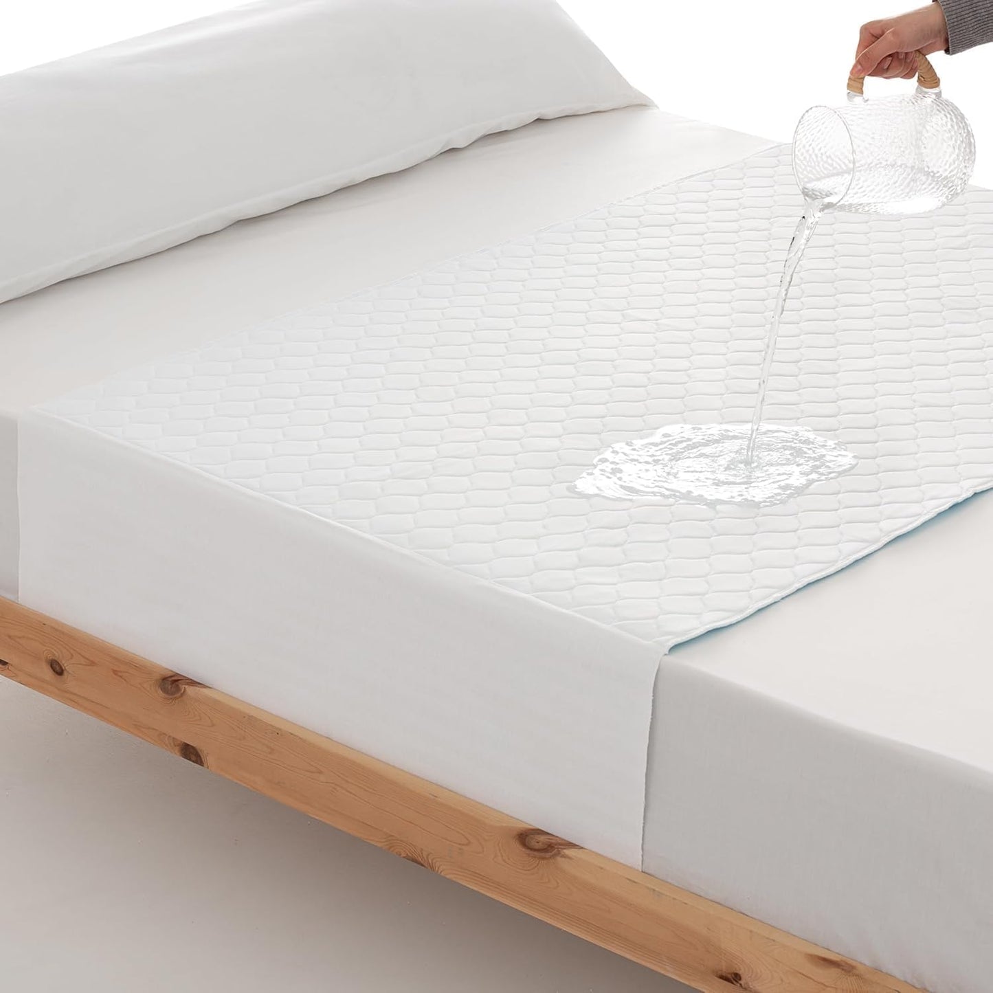 Washable and Adjustable Bed Pads for Adults, Waterproof, Reusable, 4 Layers, Over 200 Washes. Made in Spain. (1, 180 x 85 (2 Units))