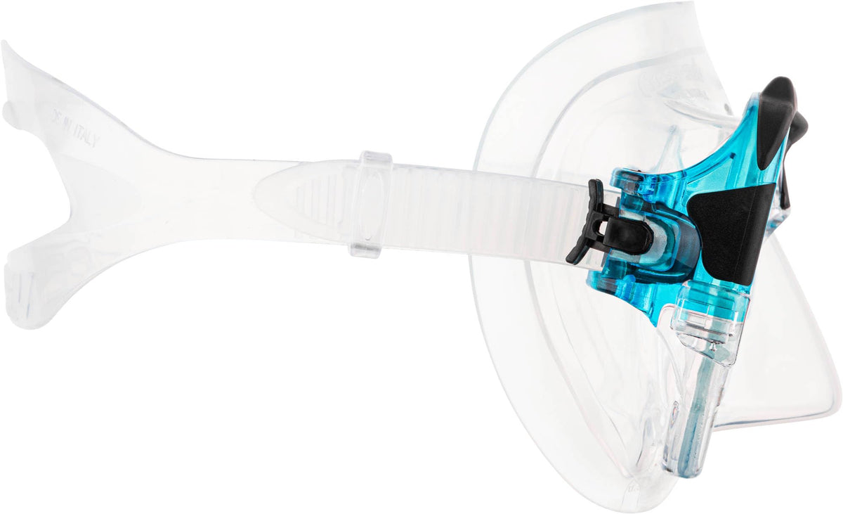 Cressi Adult Matrix Snorkelling Mask - Clear/Aquamarine