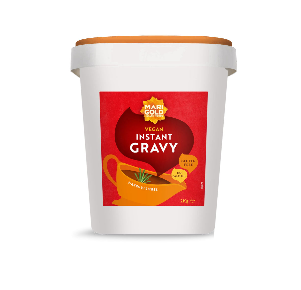 Marigold Vegan Instant Gravy 2kg ? Gluten-Free, Palm Oil-Free, No Added MSG ? Natural Ingredients, Bold Flavour for Soups, Stews & Casseroles