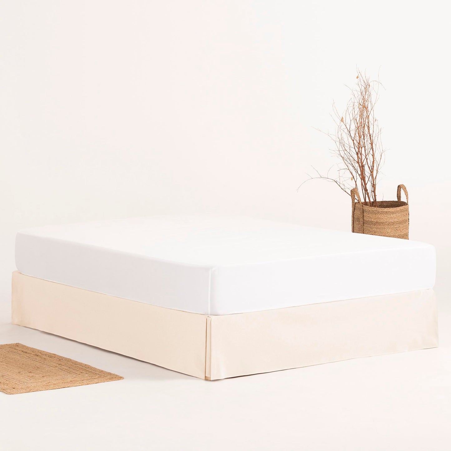 Base Cover 160 x 190/200 cm Bed Base Cover 160 cm – Ecru
