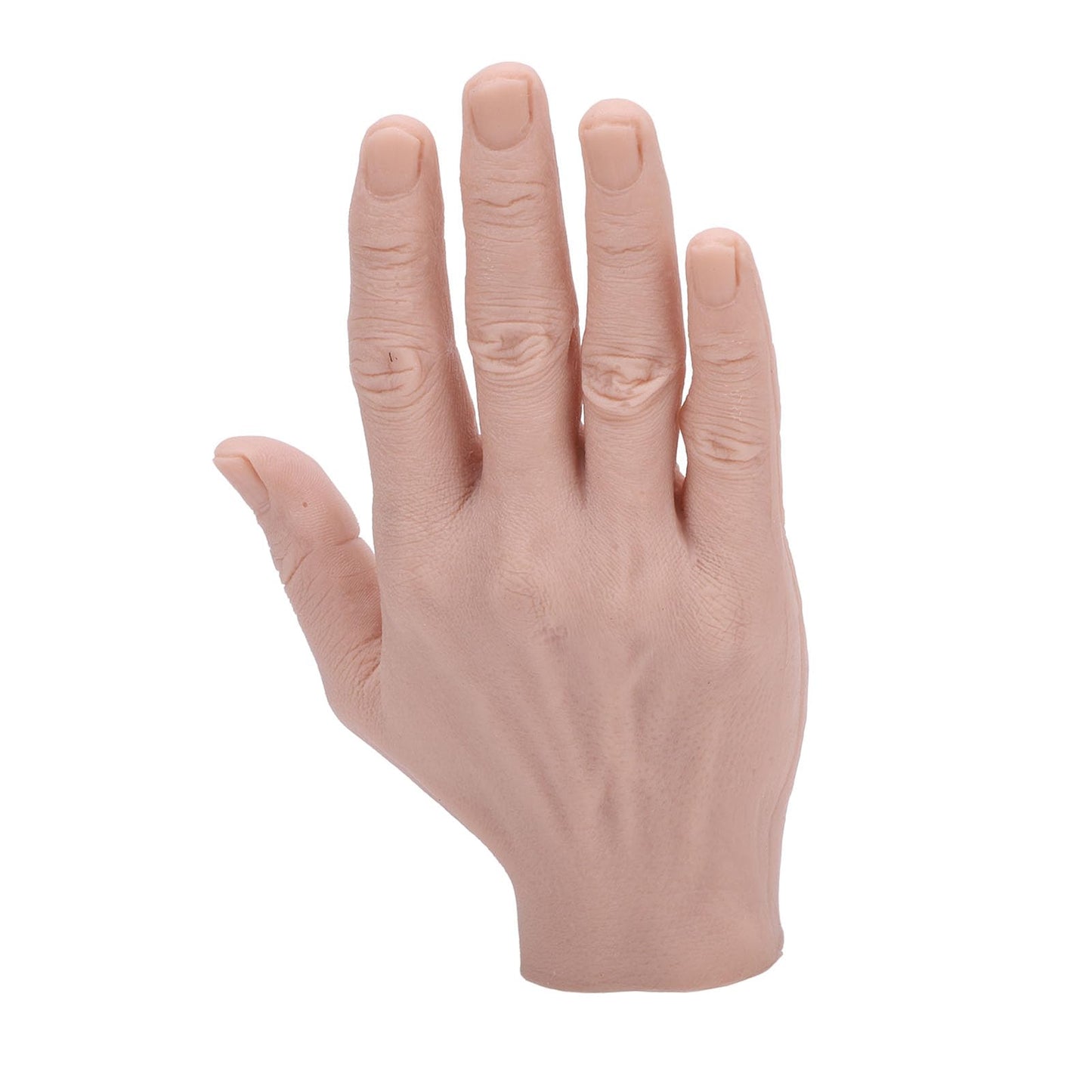 Silicone Male Hand Model,Reusable Simulation Silicone Artificial Hand Model,Bendable Artificial Hand for Festival Props Painting Practice (Right Hand)