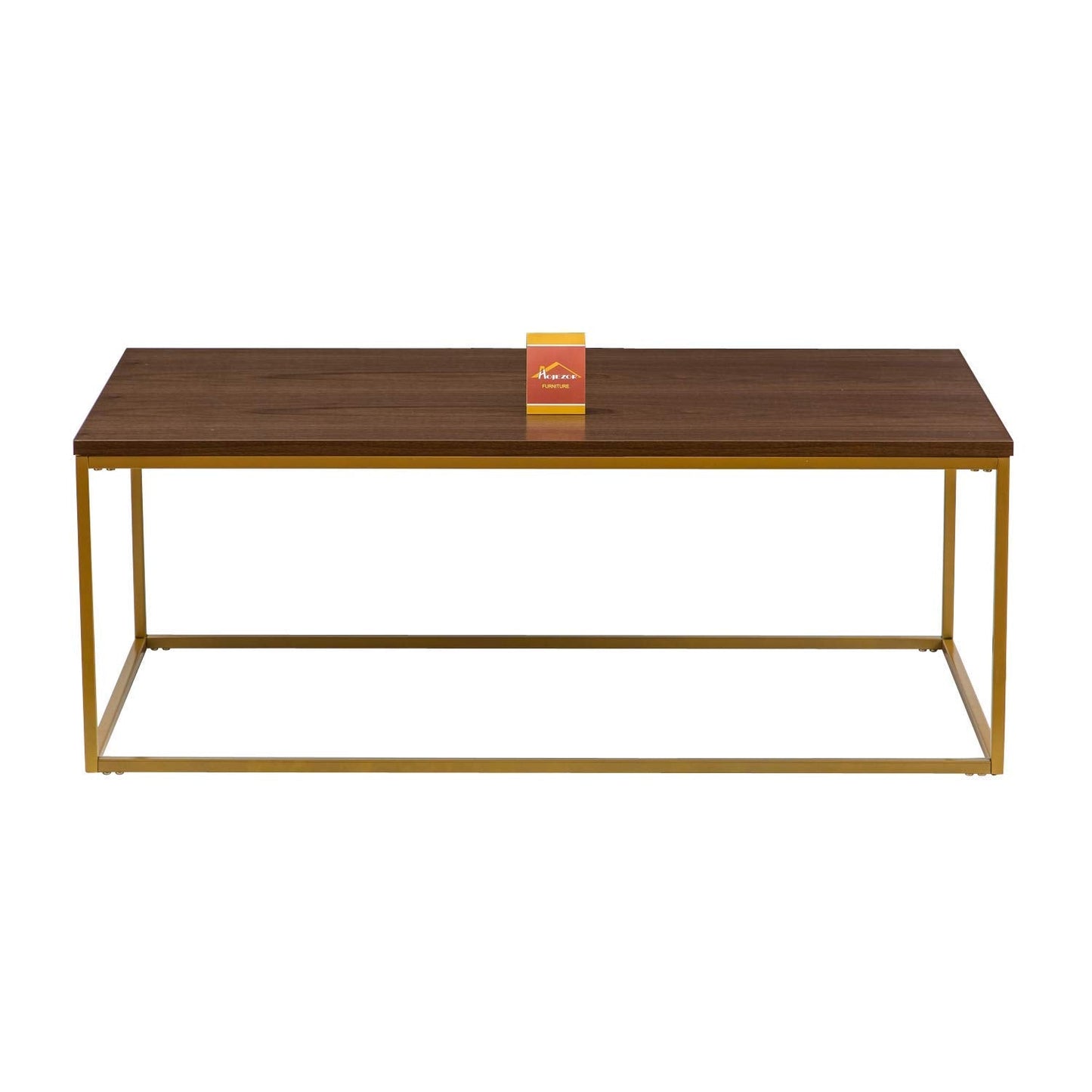 ASPECT Regis Coffee Table/Side Table (Walnut/Gold, 110x60x41(H) cm), CFT49WN/G