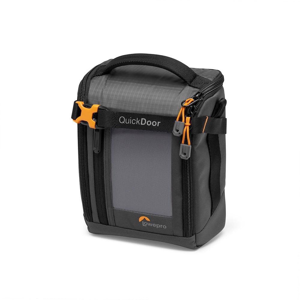 Lowepro GearUp Creator Box Medium II, Mirrorless and DSLR Camera Bag, Camera Case with QuickDoor Access, Made with Recycled Fabric, Orange Padded