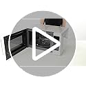 TOSHIBA 20 Liter 800W Digital Solo Small Microwave With 11 Power Levels, One-touch Express Cook with 6 Preset Recipe, Defrost, Digital Display, Perfect for 9'' pizza, Easy Clean, White- MM-EM20P(WH)