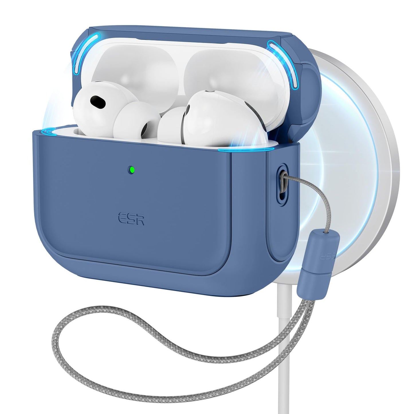 ESR for AirPods Pro 3 Case, Compatible with AirPods Pro Case 3rd Generation (2025), Compatible with MagSafe, Full Drop Protection Cover with Lanyard,