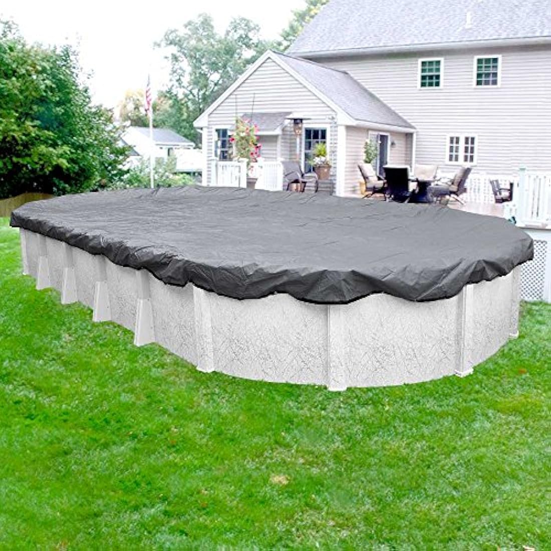 Robelle 301625-4 Pool Cover for Winter, Ultra, 16 x 25 ft Above Ground Pools