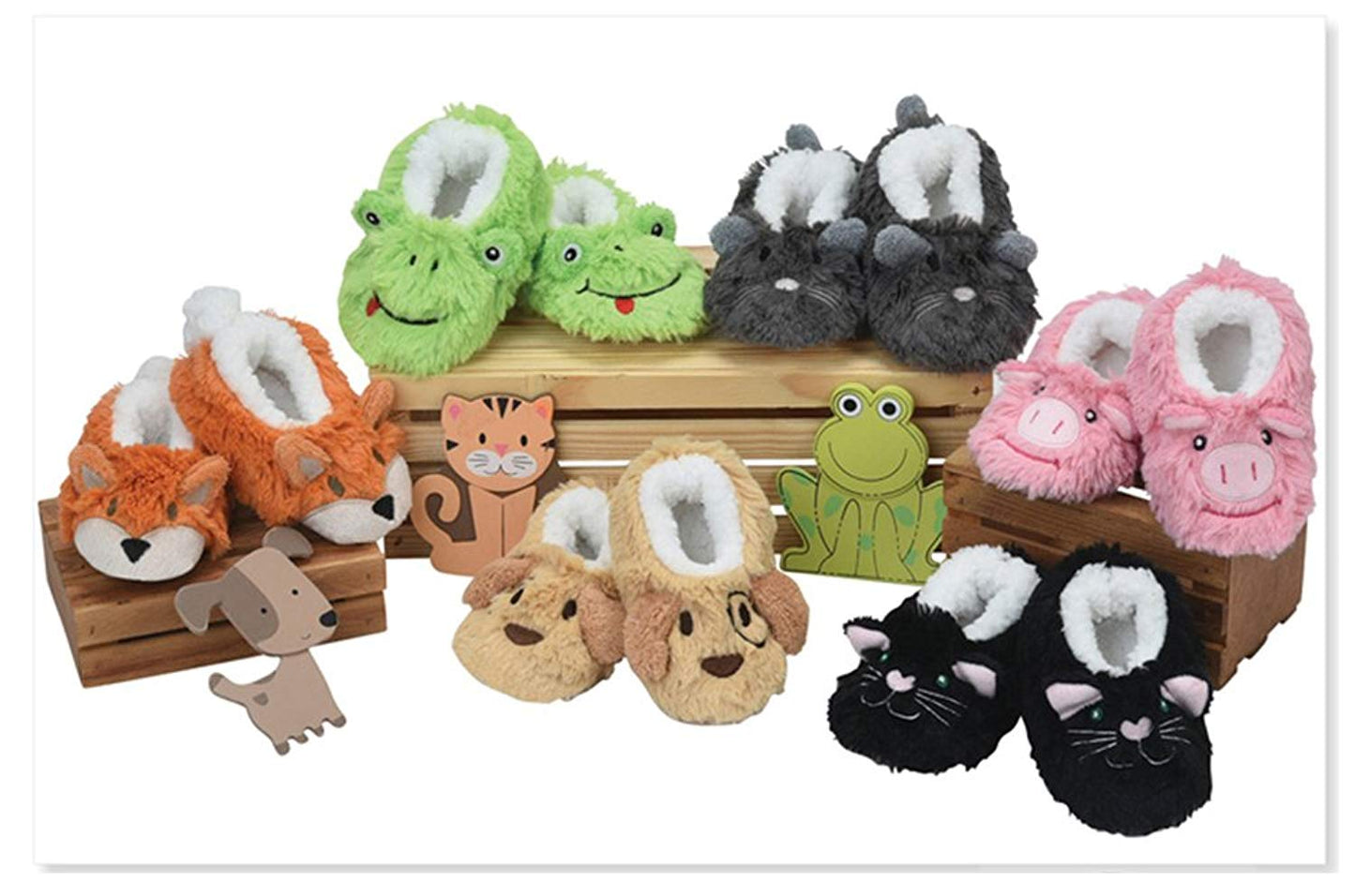 Snoozies Ladies Animal Super Soft Slippers