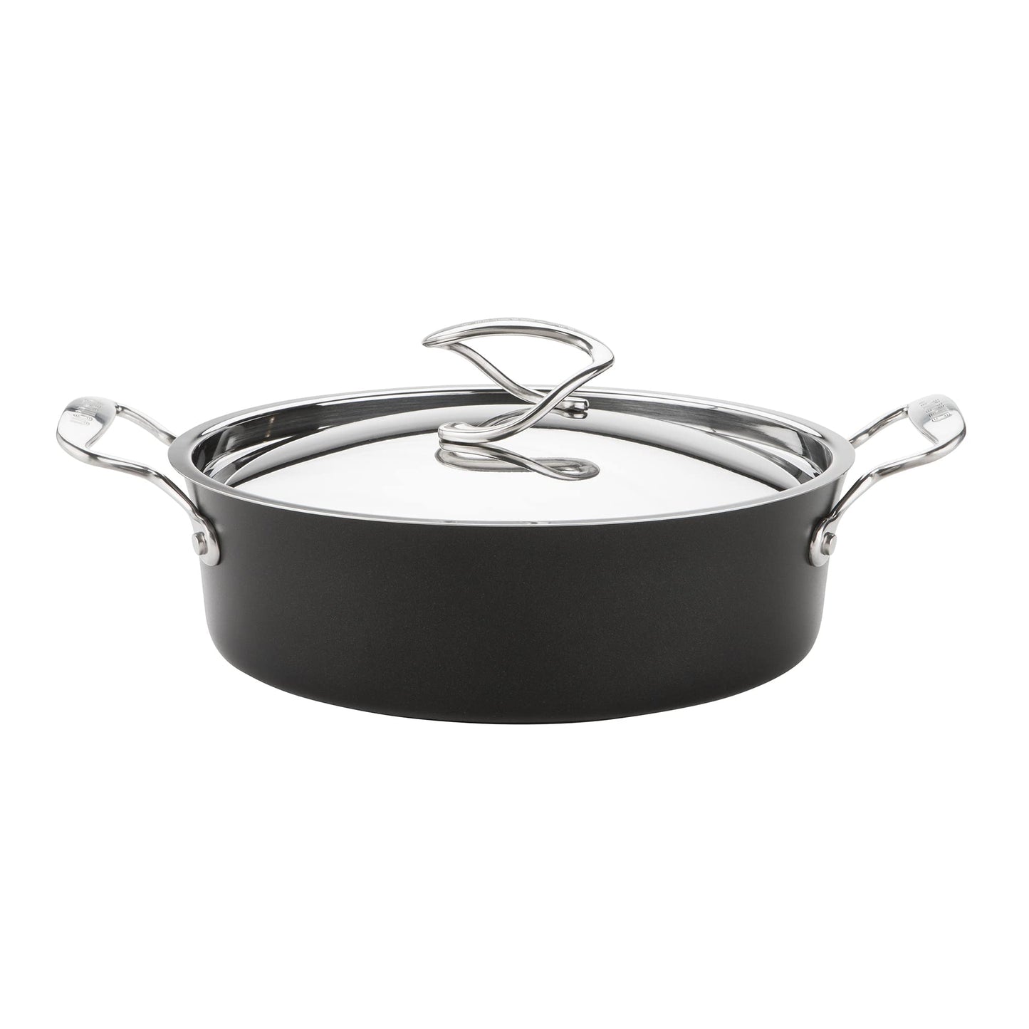 Circulon Style Hard Anodised Sauteuse, 27cm/3.8L, Black