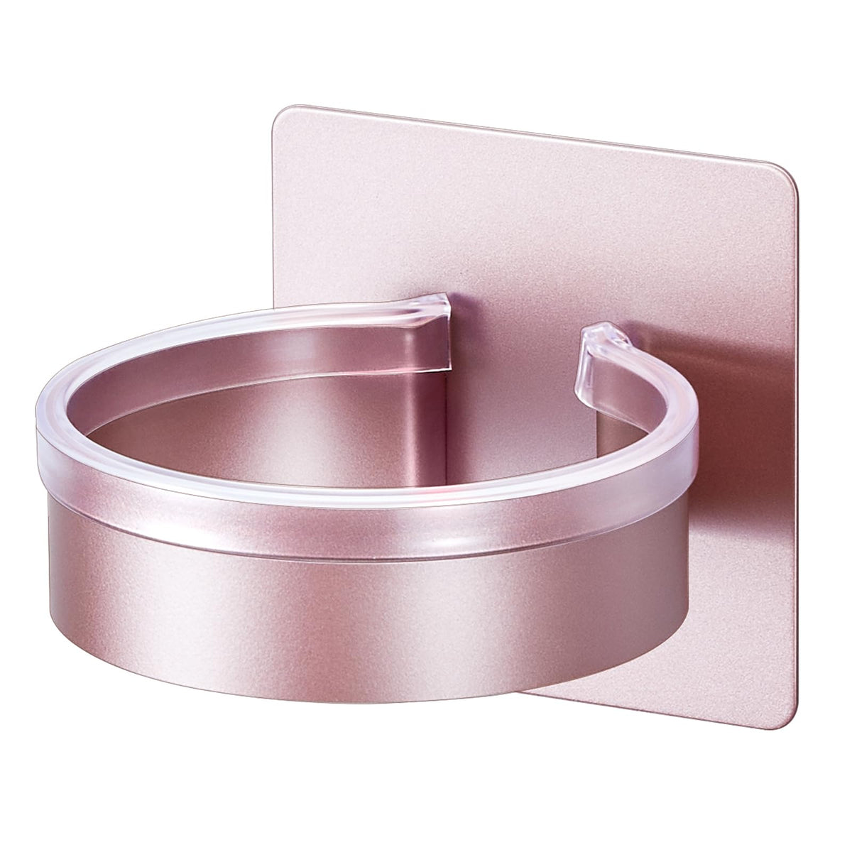 YYBO Hair Dryer Holder Wall Mount, Hairdryer Holder Station for Hair Dryer Storage, Adhesive Hairdryer Stand Rack for Dressing Table Bathroom