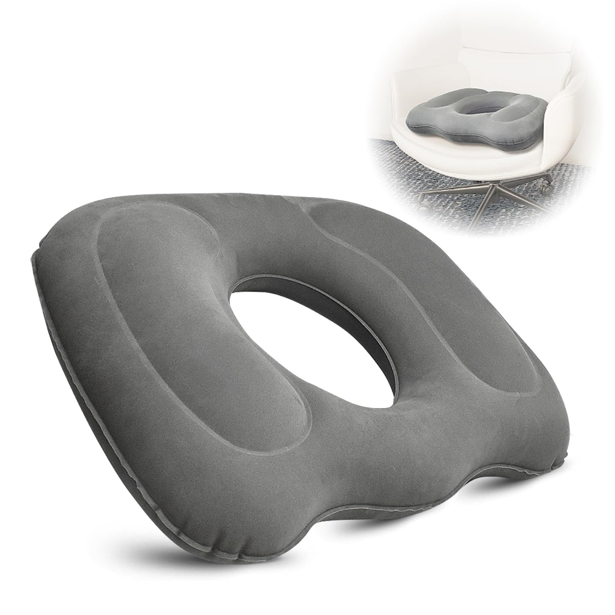 Inflatable Donut Cushion & Soft Sitter for Tailbone Pain,office indoor