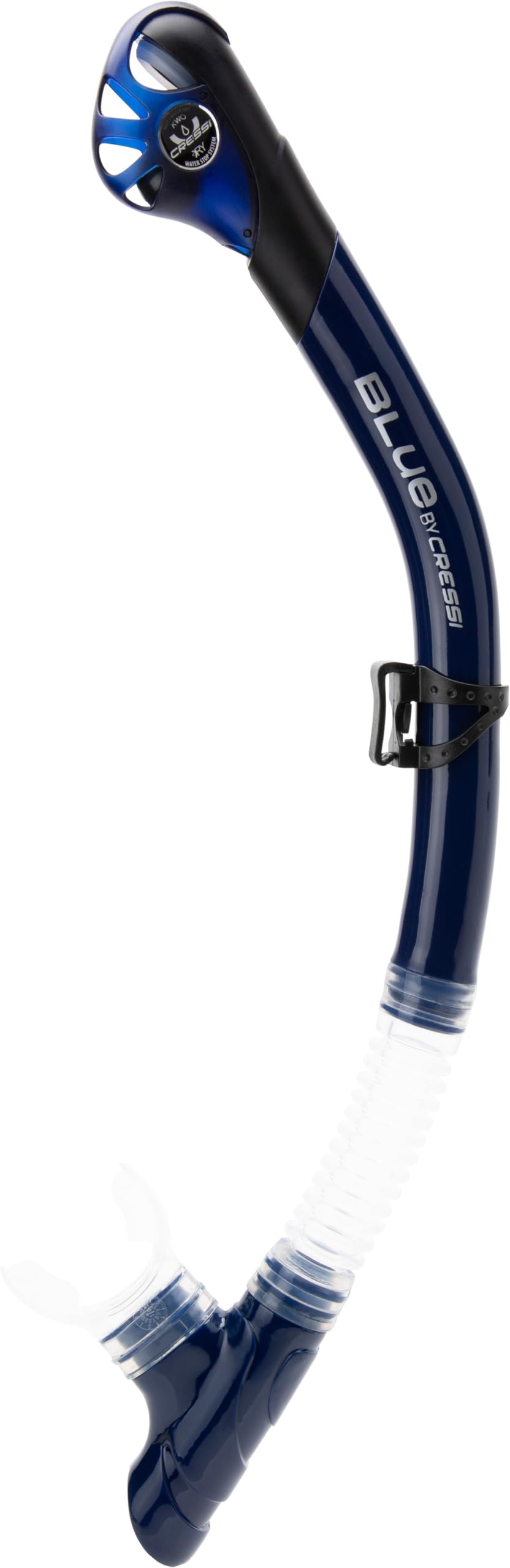 CRESSI Tino & Scilla Clear/Blue Navy - Adult Combo Set Tino Snorkeling Mask and Snorkel Scilla, Clear/Blue Navy, One Size