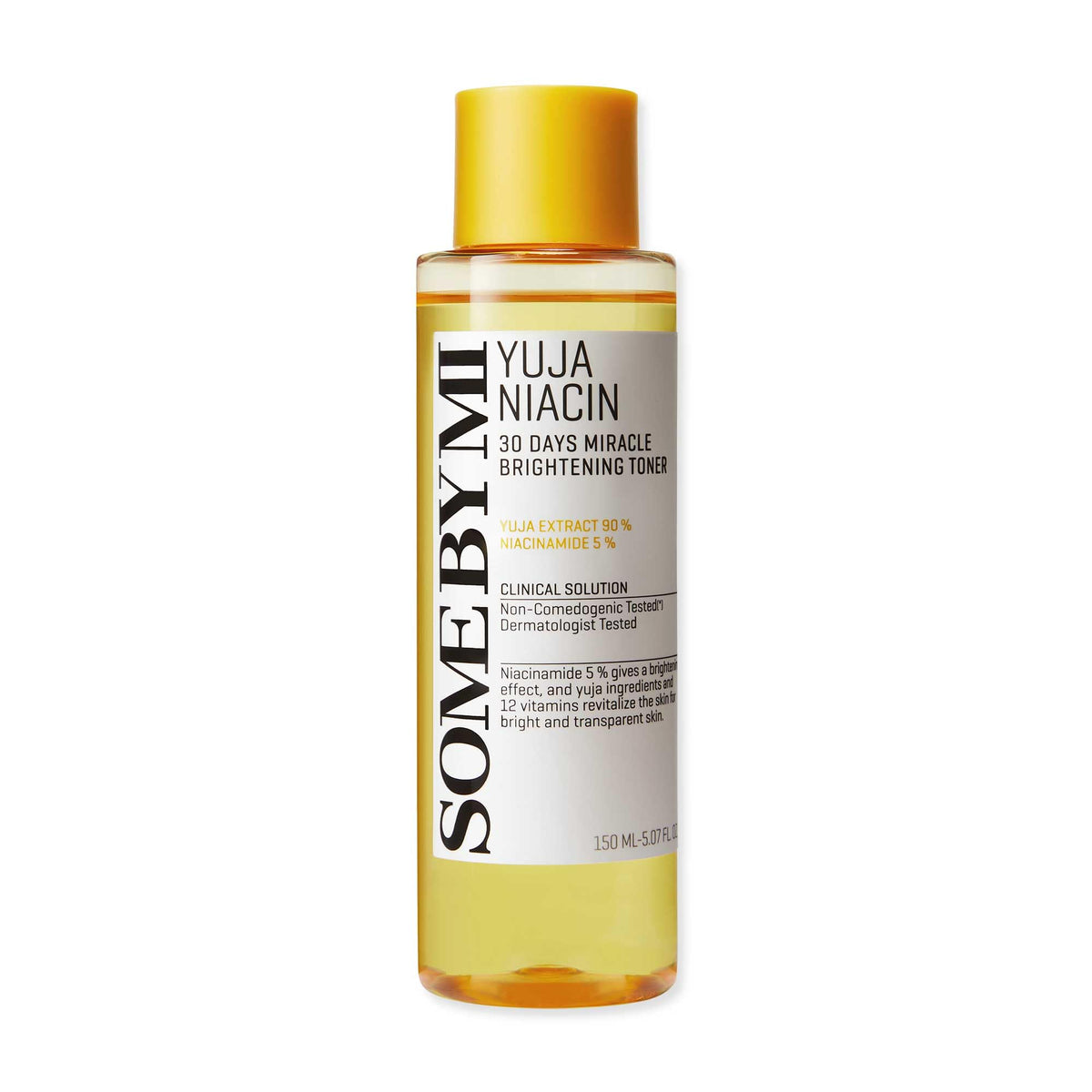 SOME BY MI Yuja Niacin 30 Days Miracle Brightening Toner 150ml ? Korean Skincare Face Toner with 12 Vitamins & Yuja Extract ? Daily Brightening Toner