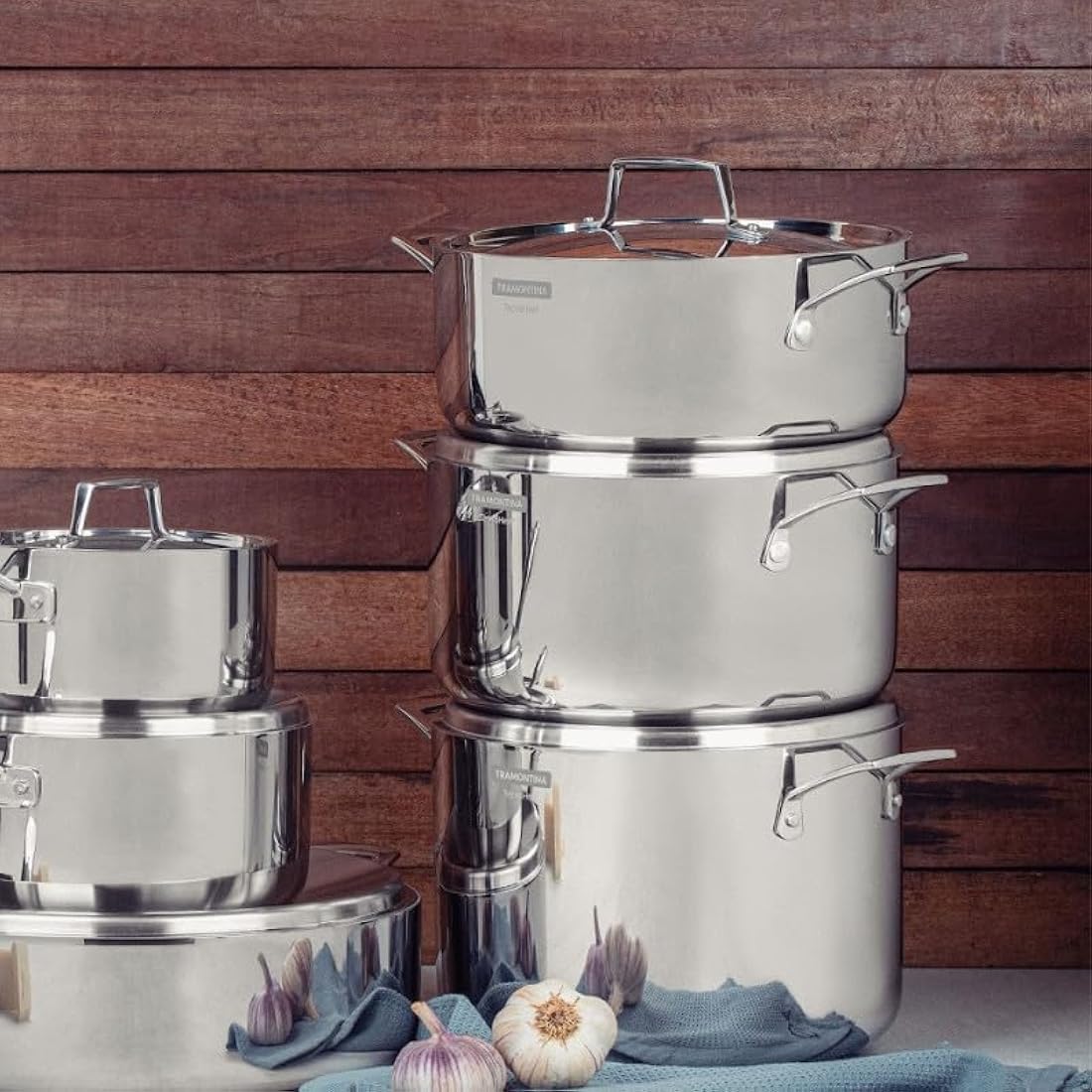 Tramontina 3-Ply Stainless Steel Casserole 24cm (4.4l)