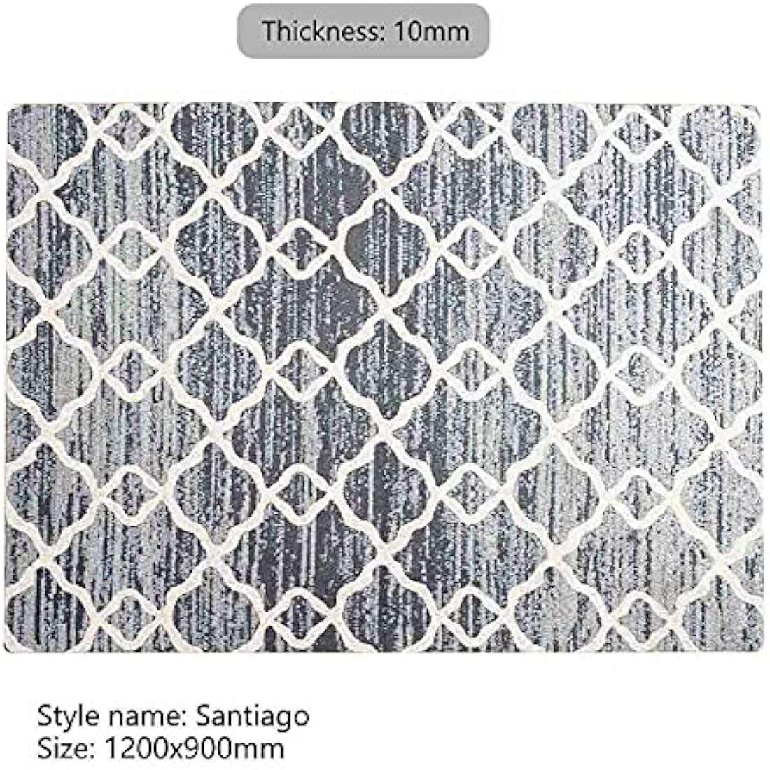 Luxury Chair Mat for Carpeted Floor,Office Chair Mat hardwood floors, 120 X 90cm Multi-Purpose Carpet Protector for Home and Office, protects floors, anti-skidding and stop noise, Santiago