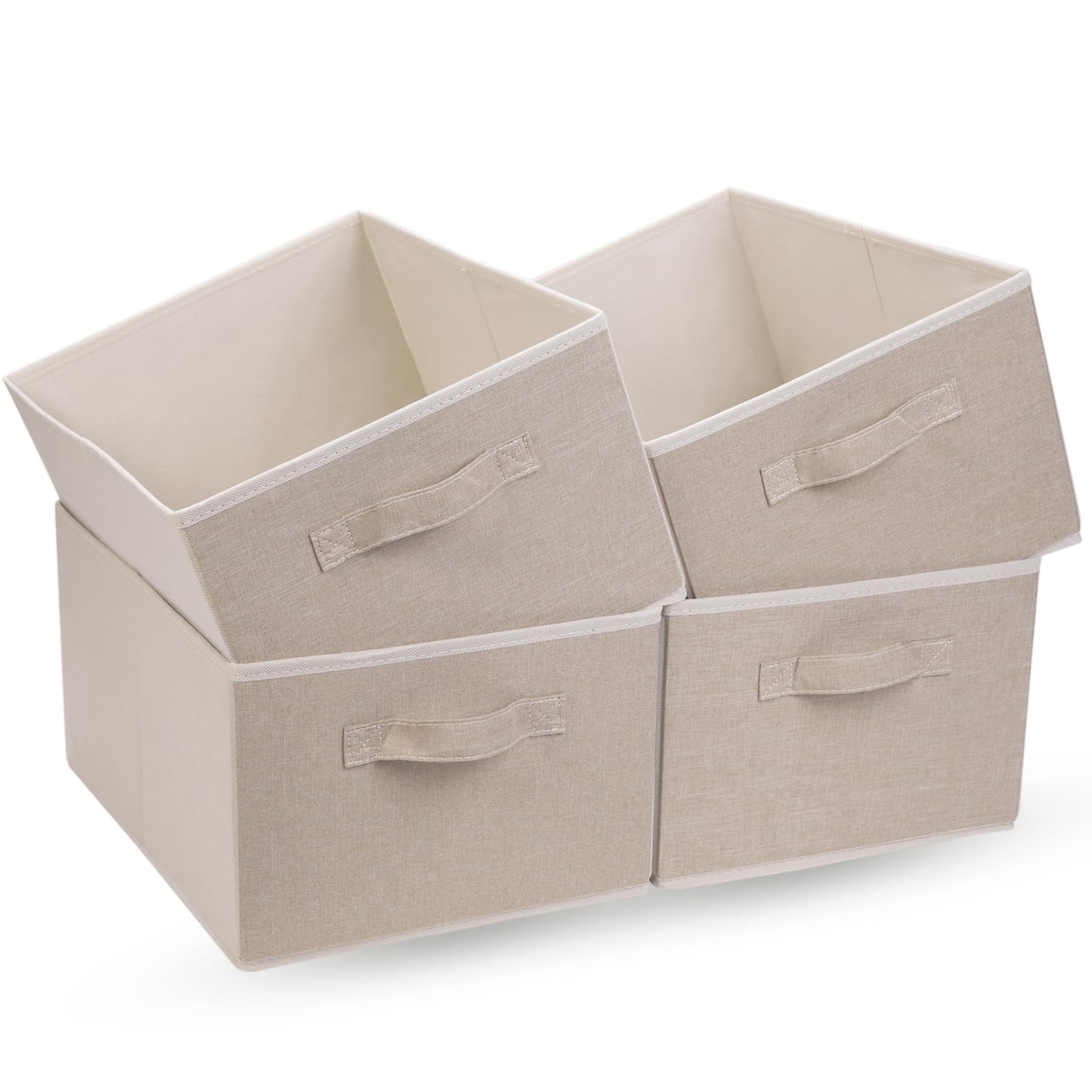 4 PCS Clothes Drawer Organisers Fabric Storage Box for Wardrobe Clothes Toy