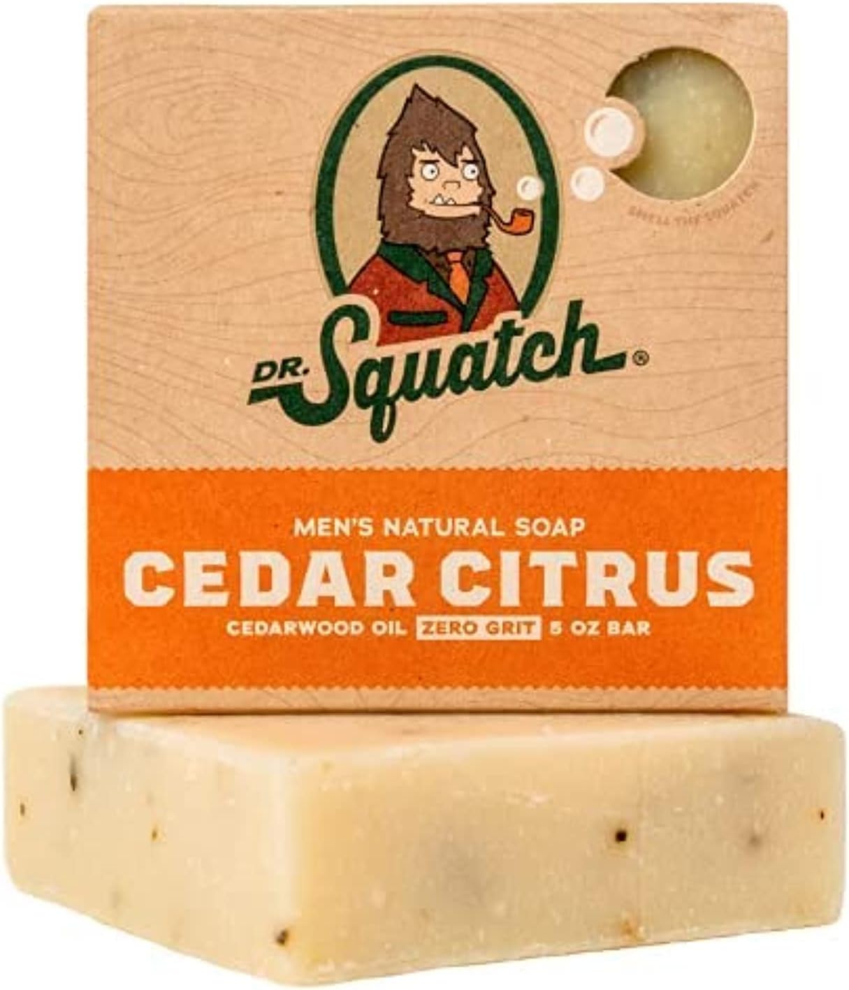 Dr. Squatch Mens Cedar Citrus Natural Soap bar, New but scruffy packaging