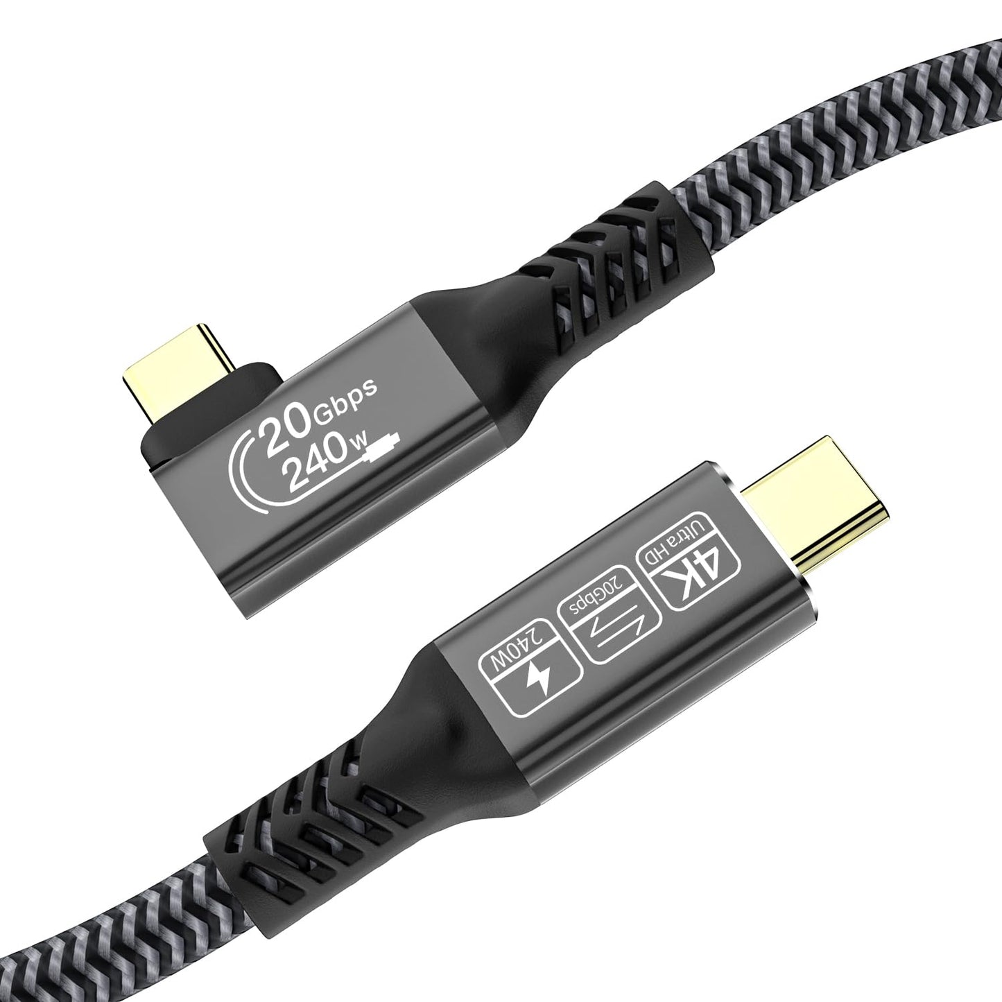 CAKOBLE usb c data cable 2m,[20Gbps,240W,4K@144Hz] USB 3.2 Cable Compatible Thunderbolt 4 /Thunderbolt 3 5K@60Hz usbc monitor cable For