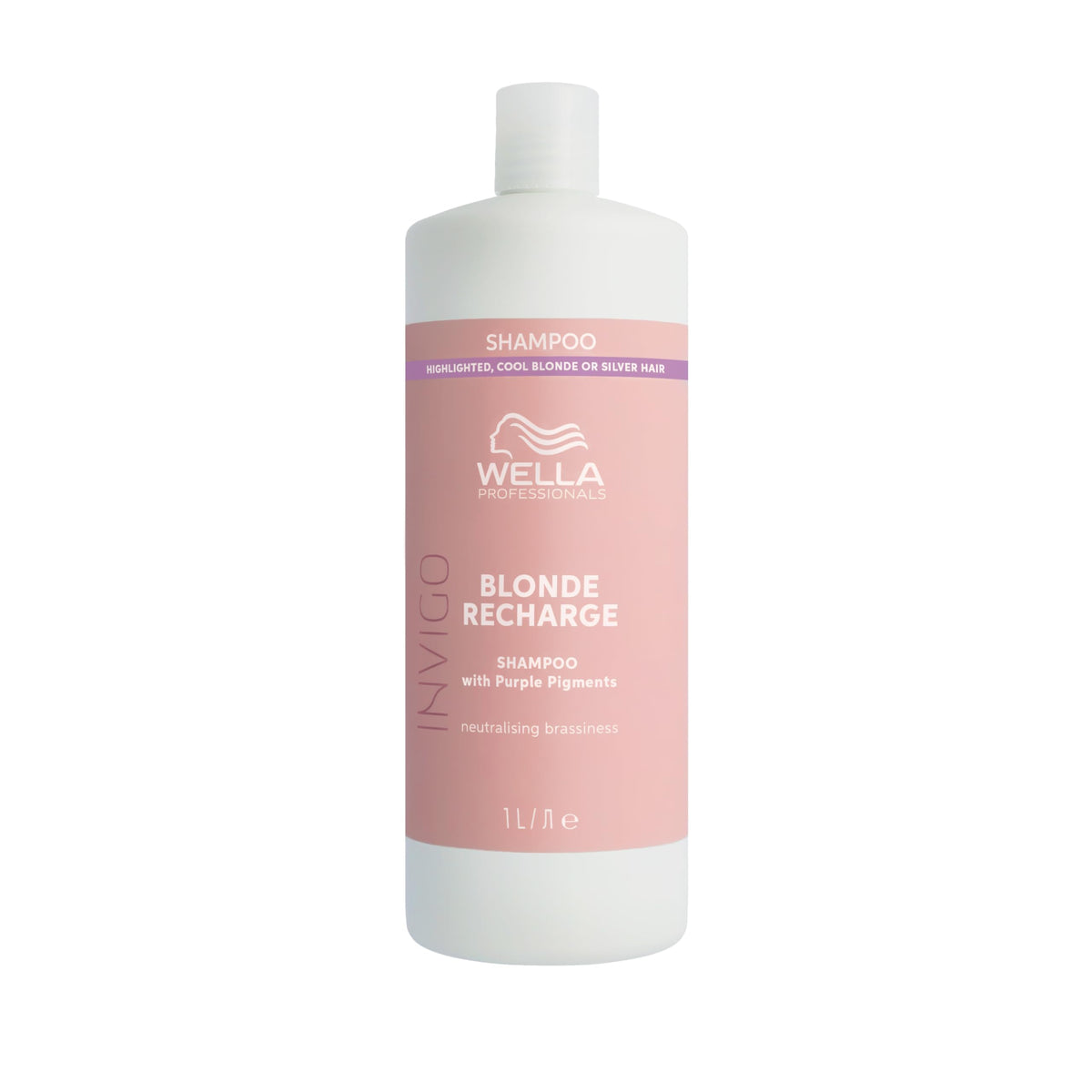 Wella Professionals Invigo Blonde Recharge Shampoo - Colour Protection Purple Shampoo for Blonde Hair - With Vitamin E (1L)