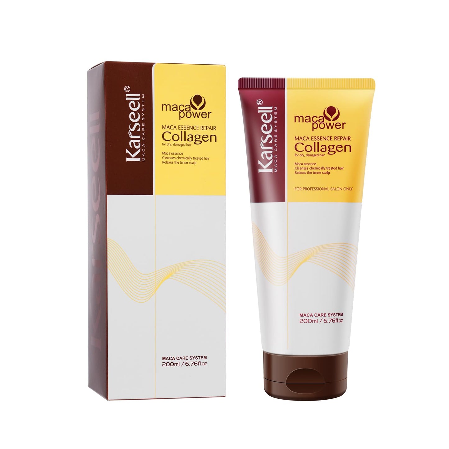 Karseell Collagen Hair Mask 200ml, Intense Deep Repair Hydrating Conditioning Treatment, for Dry Damaged Hair Types
