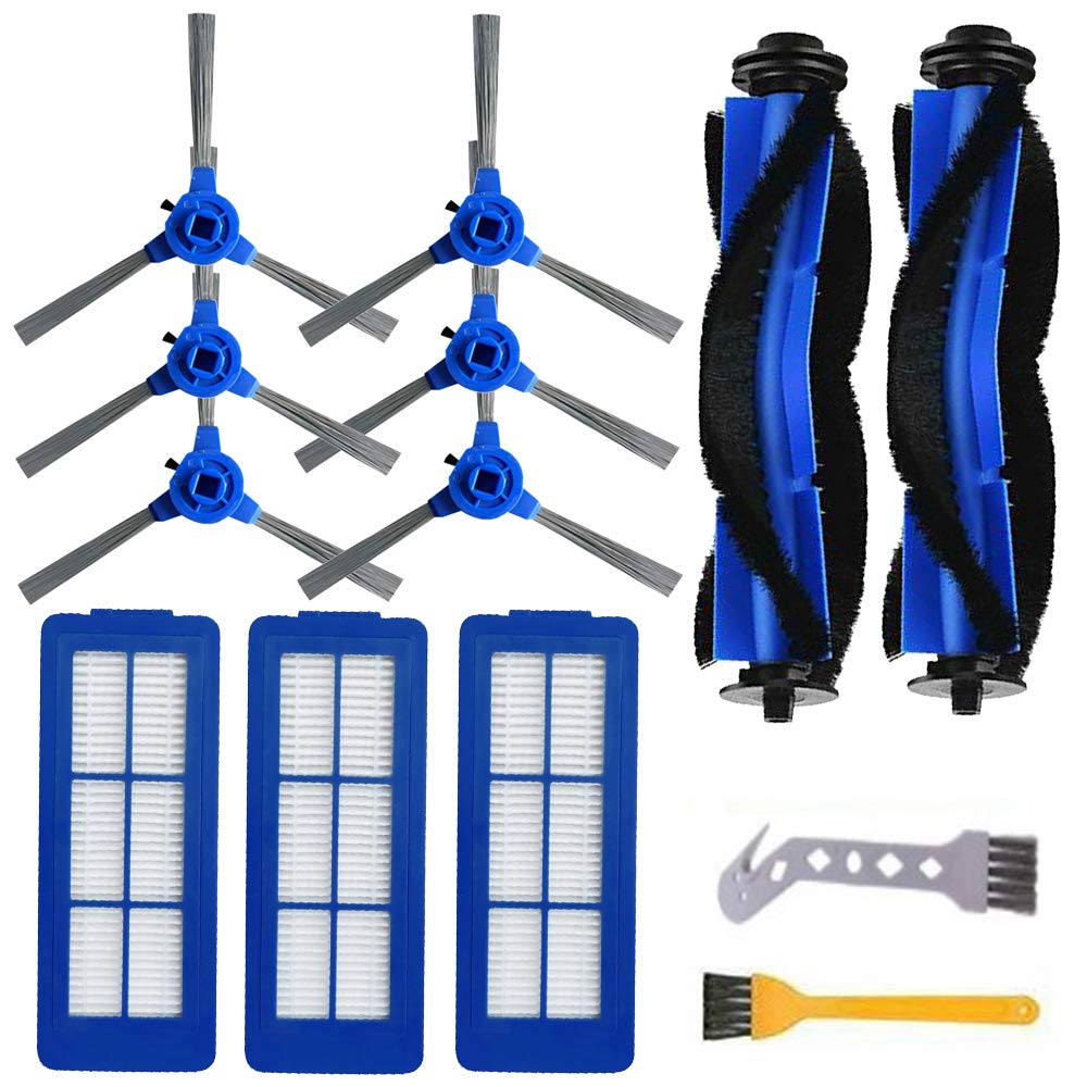 Accessories Kit Replacement Part For Eufy RoboVac 11s Max, 15C Max, 30C Max, G10, G20, G30 Edge/Hybrid/Verge For Hiraliy Vacuum Cleaner, 2 Main Roller