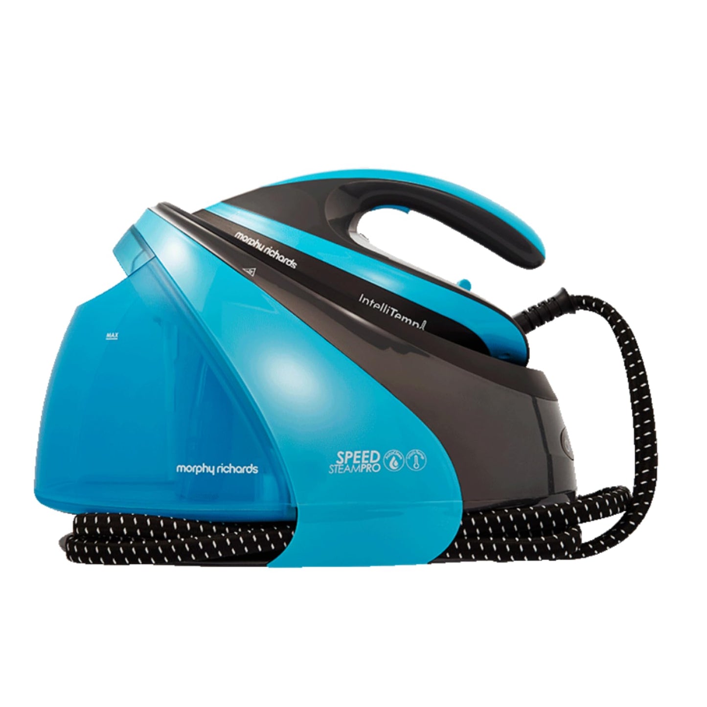 Morphy Richards SpeedSteam Pro Generator Iron, Ceramic Soleplate, Autoclean, 7 Bar Pressure, Intellitemp Technology, 70 to 120g rates, 590g Boost,