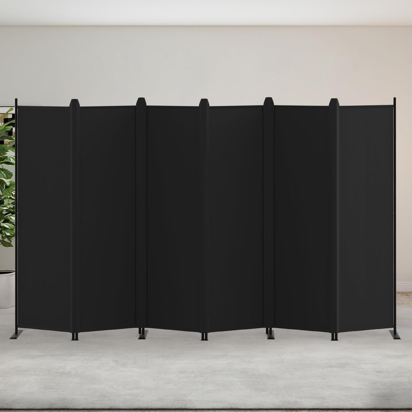 Kokorona 6 Panel Room Divider, 5.8FT Tall Folding Privacy Screen Wall Dividers, Portable Privacy Screen Freestanding Room Divider for Room Separation,