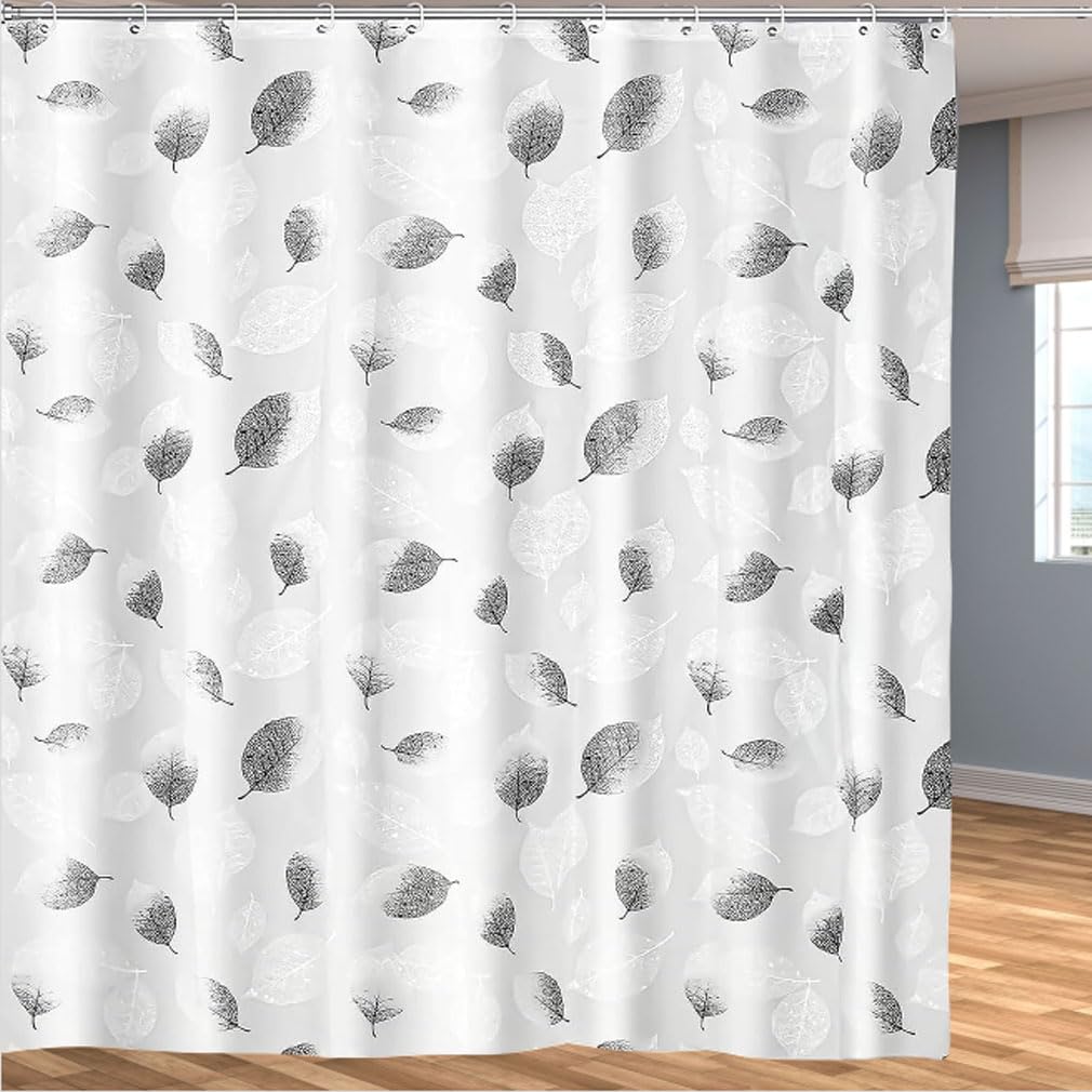 Shower Curtain for Bathroom, 100% PEVA Waterproof Anti-Mould Proof Resistant | Quick-Drying | Washable Bathroom Curtain