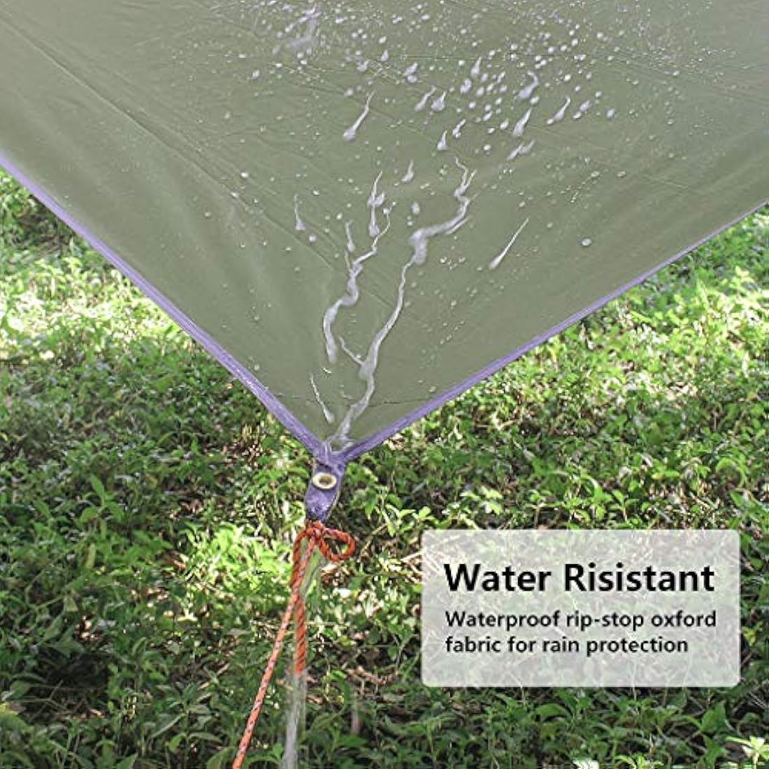 Unigear Tarp Rain Fly Tarp Waterproof Tent Cover Hiking Shelter Foldable Lightweight Waterproof for Camping and Protection Against Rain, Snow and Sun