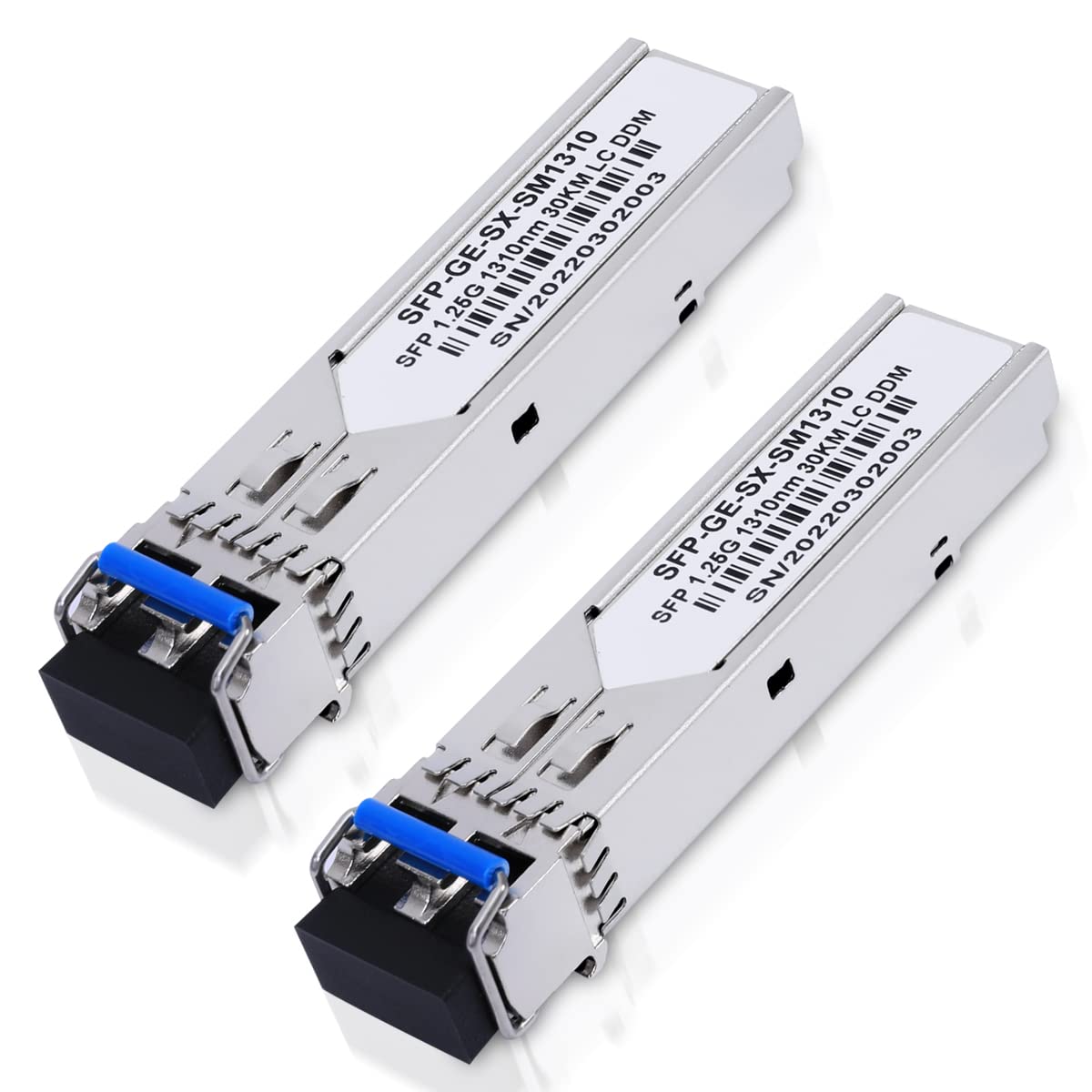 toolco 2 Pack Gigabit SFP Module 1310nm-SMF 1000Base-LX for Cisco GLC-LH-SMD,Ubiquiti UniFi,Meraki