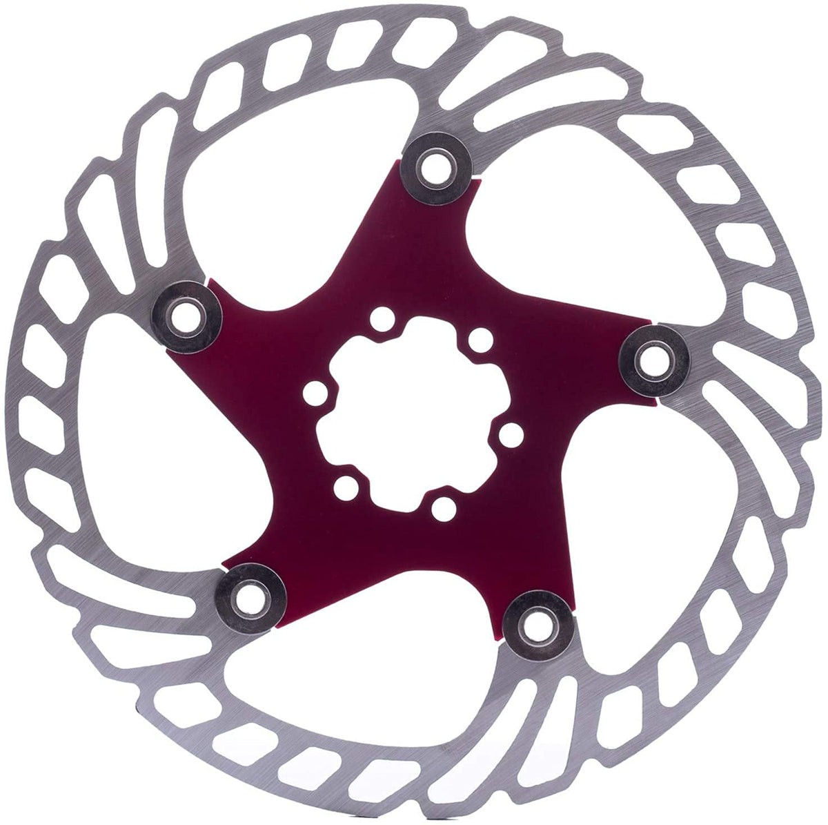 YBEKI Bike Disc Brake Rotor 140mm 160mm 180mm 203mm Heat Dissipation disc Brake Rotor with 6 Bolts for Road Bike Mountain Bike MTB BMX Stainless Steel