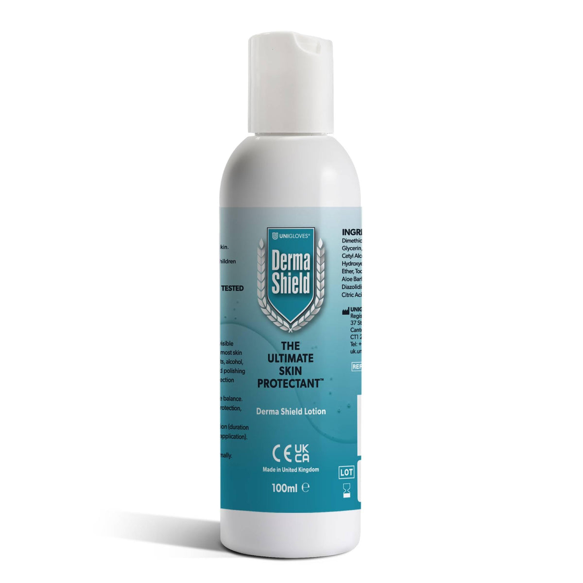 Derma Shield Barrier Cream 100ml Lotion - The Ultimate Waterproof Skin Shield for Hands, Body, Face - Clinically Proven Protection and Relief for