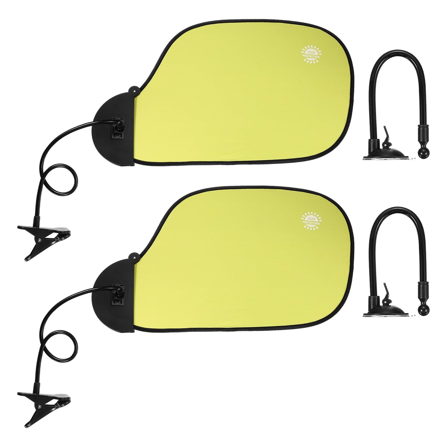 PATIKIL 2Pcs Desk Shade, 22.8" Adjustable Cubicle Shade with Suction Cup and Clip Portable Foldable Cubicle Light Shield for Block Overhead Light
