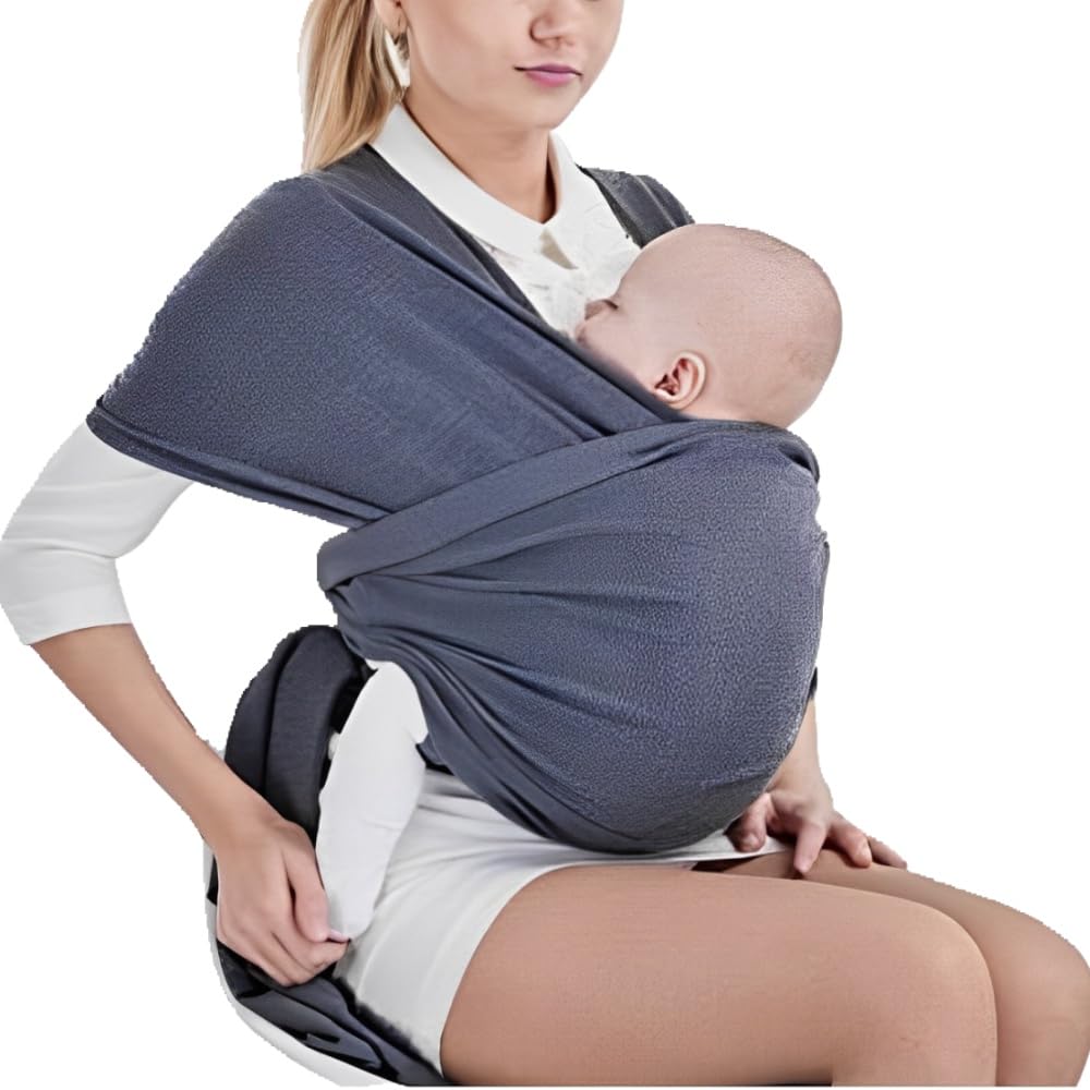 Voarge Baby Carrier Sling for Newborns and Toddlers, Grey (0-16 kg), Unisex, Breastfeeding-friendly design