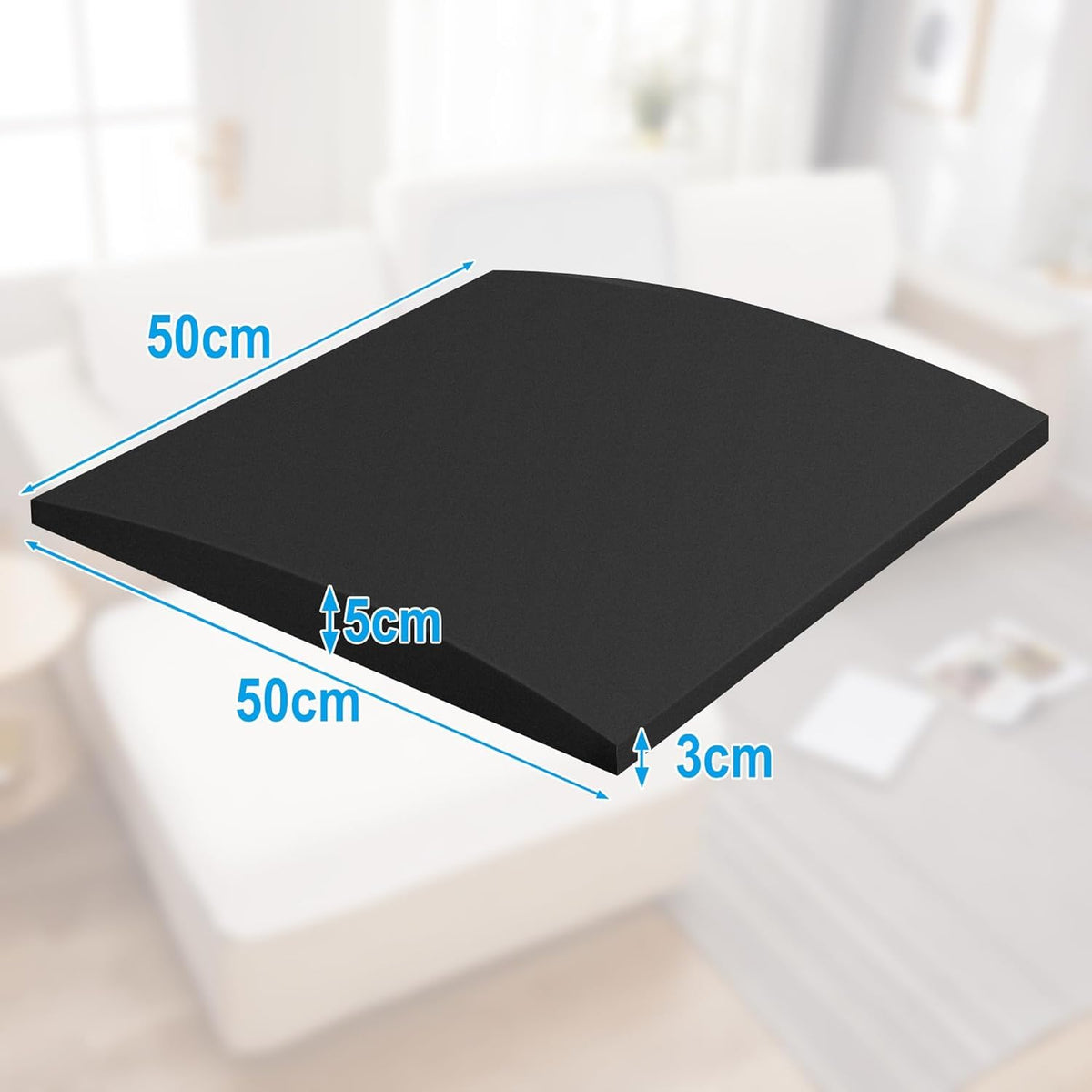 GIONAR 3PCS 50 x 50cm Sofa Cushion Support for Sagging Seat-Sofa Support Boards-Repair Foam- High-Density Sag Repair Replacement for Loveseat Chair