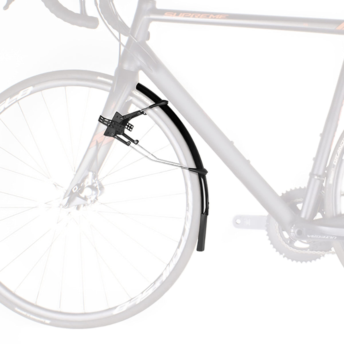SKS GERMANY RACEBLADE PRO XL mudguard set, ideal for road bikes (super-light bike accessory with extra-long spoiler, quick-release fastening, incl.